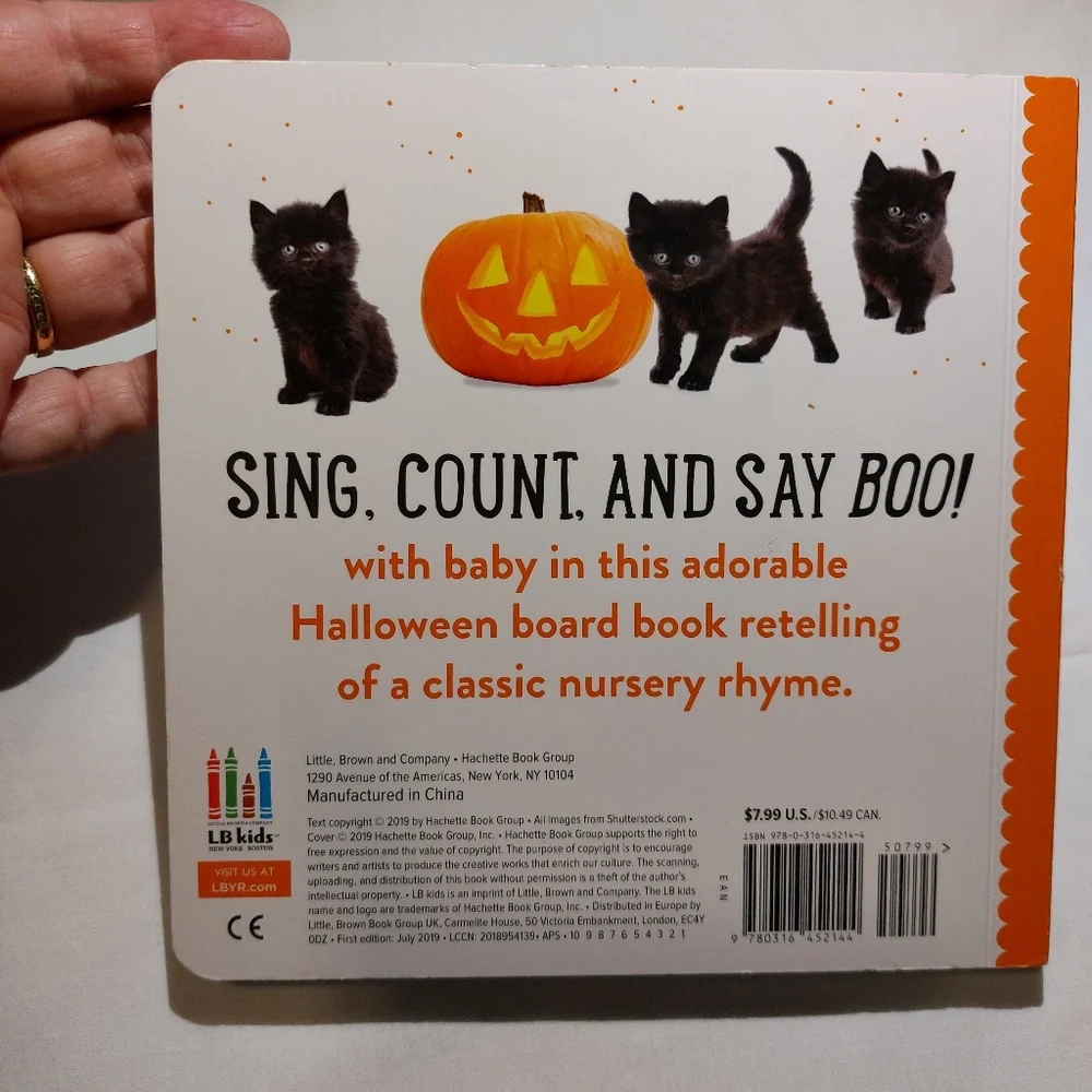 Bundle of 2 Toddler Board Books Curious George and 1 2 3 Boo NWT Fall Halloween